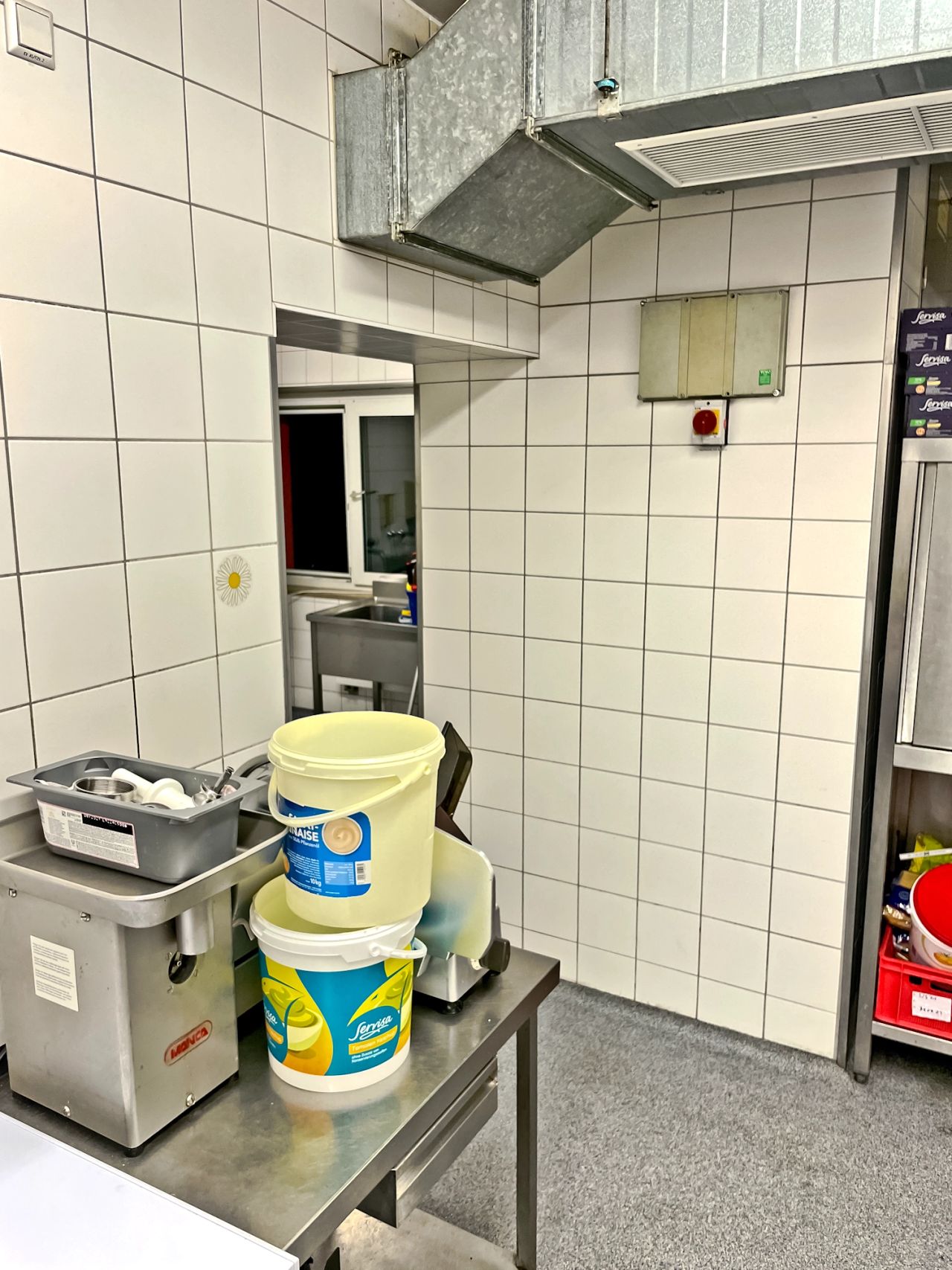 Grundreinigung der Kantinenküche